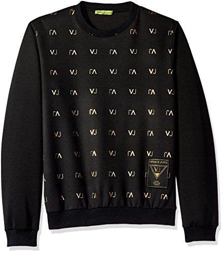 Versace Jeans Men's Felpa Sweatshirt, Nero, X